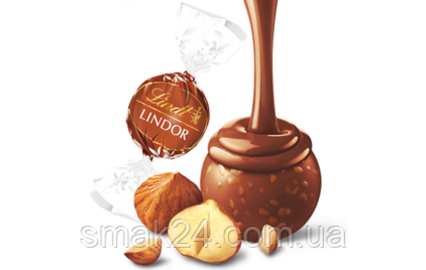Цукерки шоколадні з лісовим горіхом Lindt Lindor Hazelnut 500 г Швейцарія