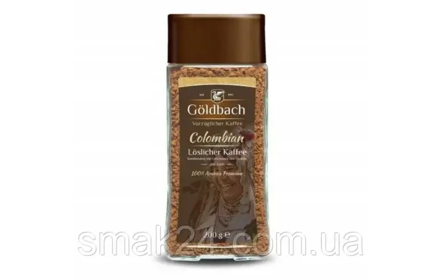 Кава розчинна Goldbach Colombian 100% арабіка Німеччина 200г