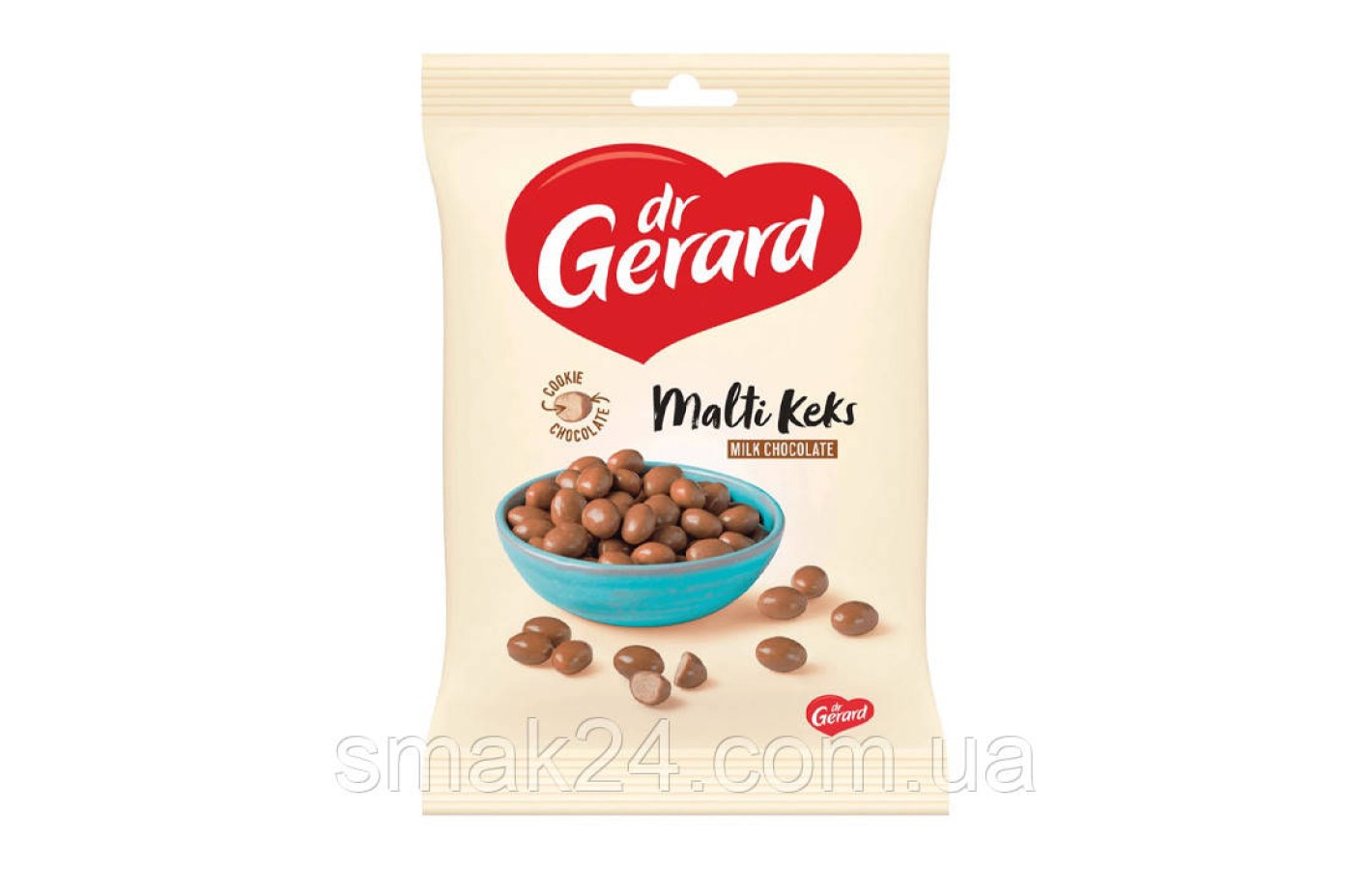 Драже в молочном шоколаде Без пальмового масла Хрустящие шарики Dr.Gerard Malti Keks  75г