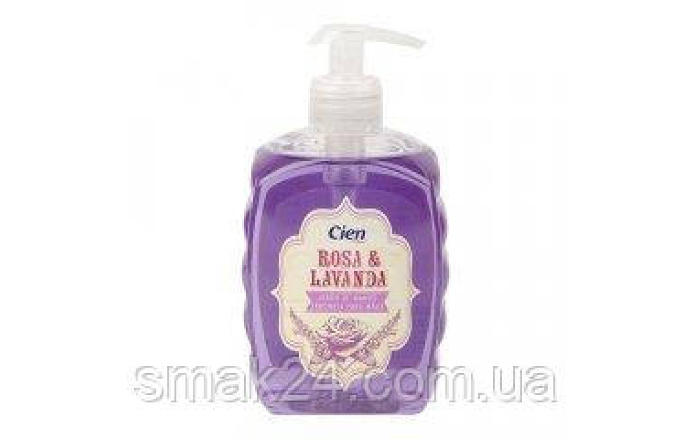 Жидкое мыло с дозатором  Роза и Лаванда Cien Rosa&Lavanda 500мл  Германия