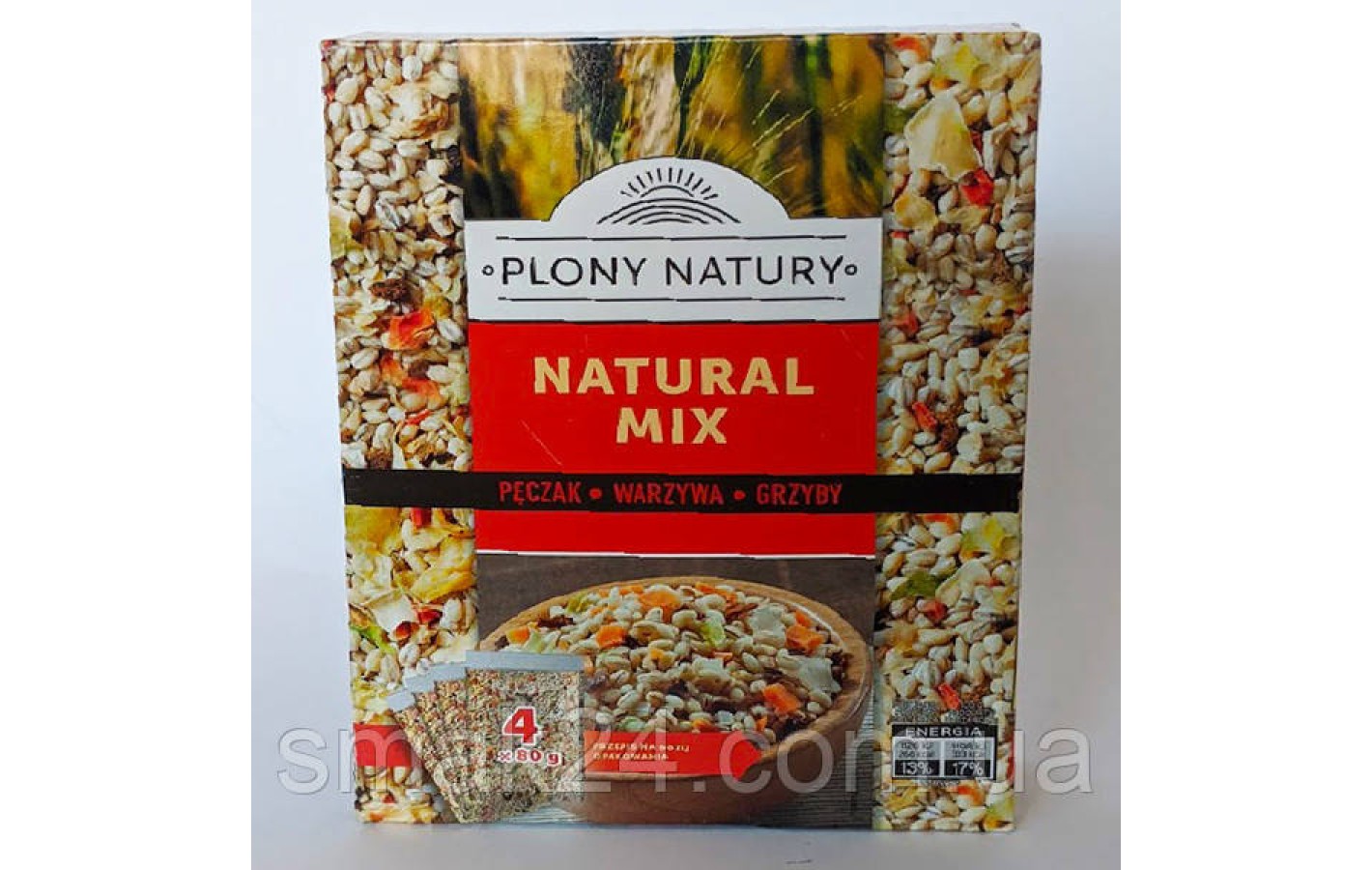 Крупа (каша) Микс (чечевица, гречка, морковь)  PLONY NATURY Express ( 4х80г) Польша 320г