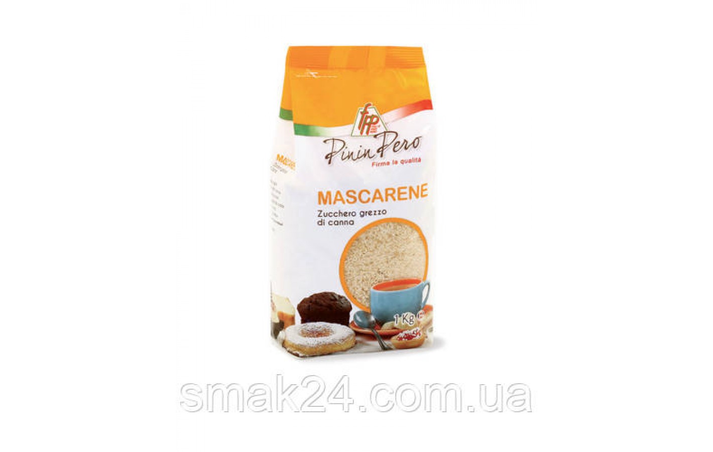 Сахар тростниковый коричневый Pinin Pero Mascarene Zucchero grezzo 1кг Италия