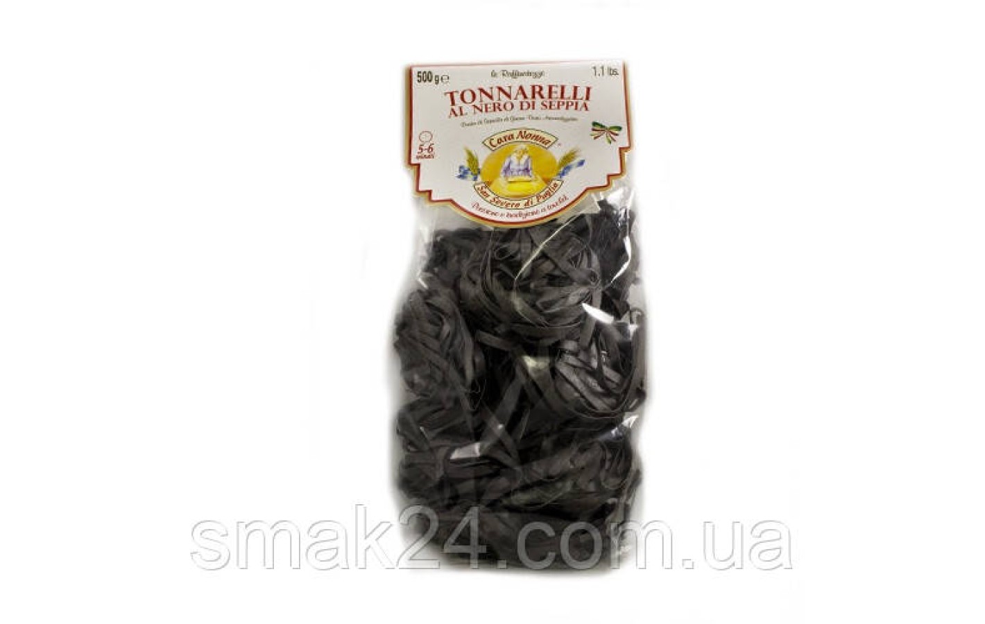 Макароны Гнезда с чернилами каракатицы Cara Nonna san severo di puglia  Италия, 500г