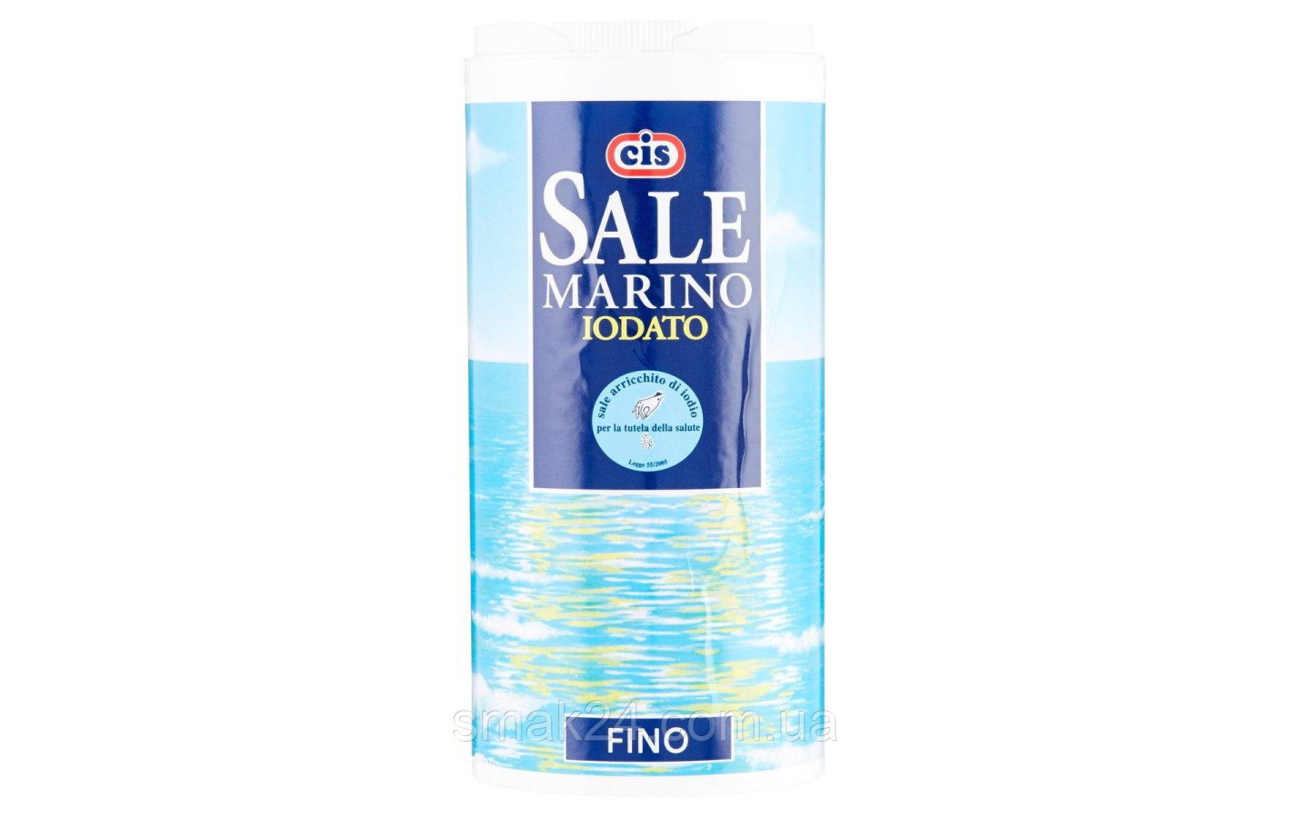 Морська йодована сіль натуральна Cis Sale Marino Iodato Fino (тубус) 500г Італія