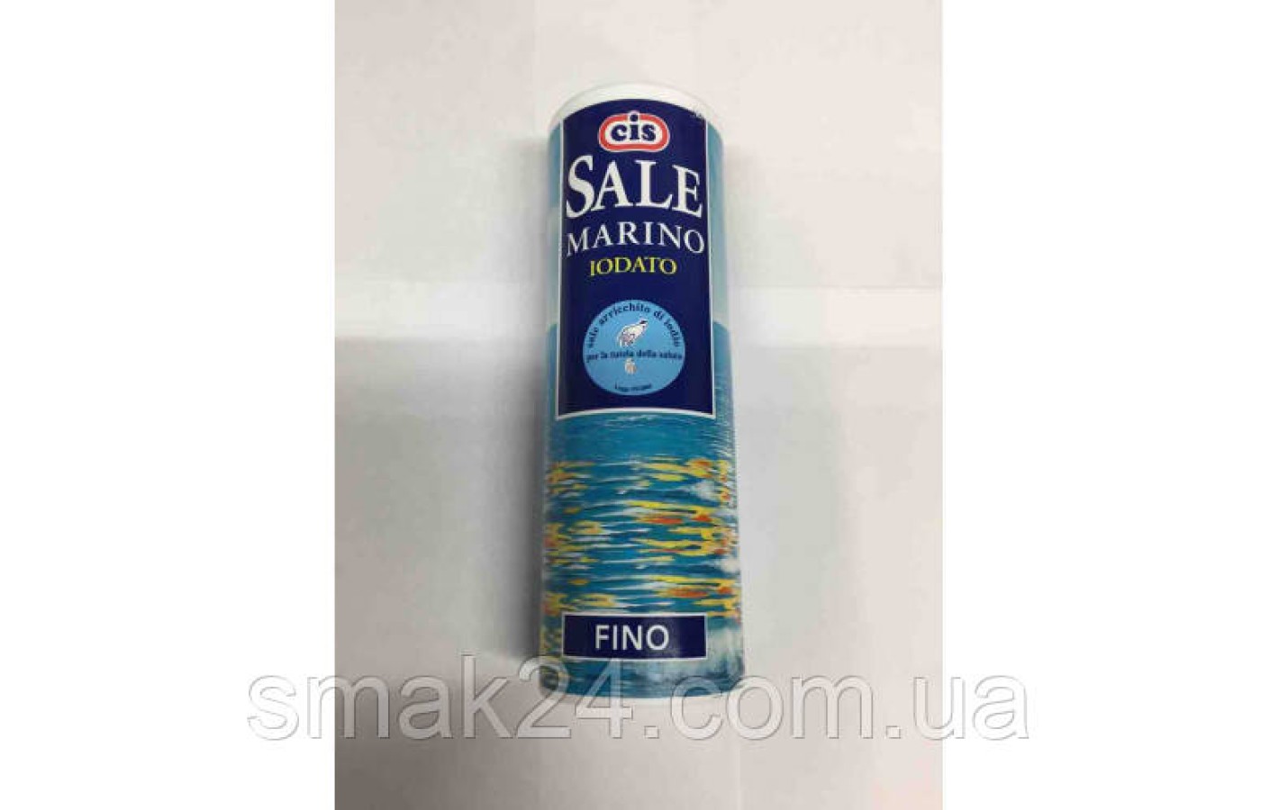 Морська йодована сіль натуральна Cis Sale Marino Iodato Fino (тубус) 500г Італія