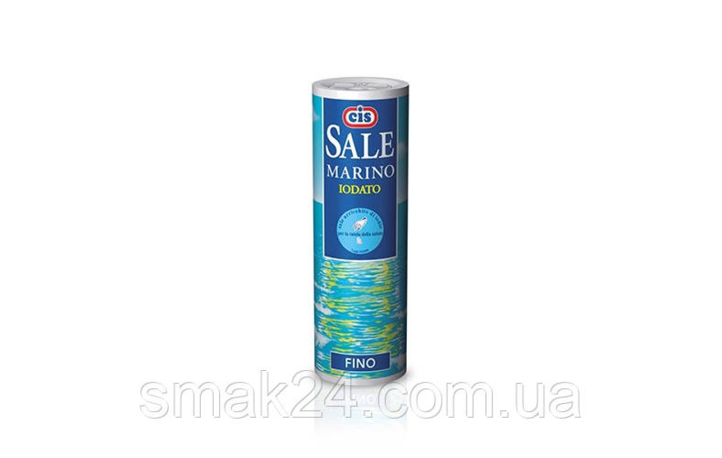 Морська йодована сіль натуральна Cis Sale Marino Iodato Fino (тубус) 500г Італія