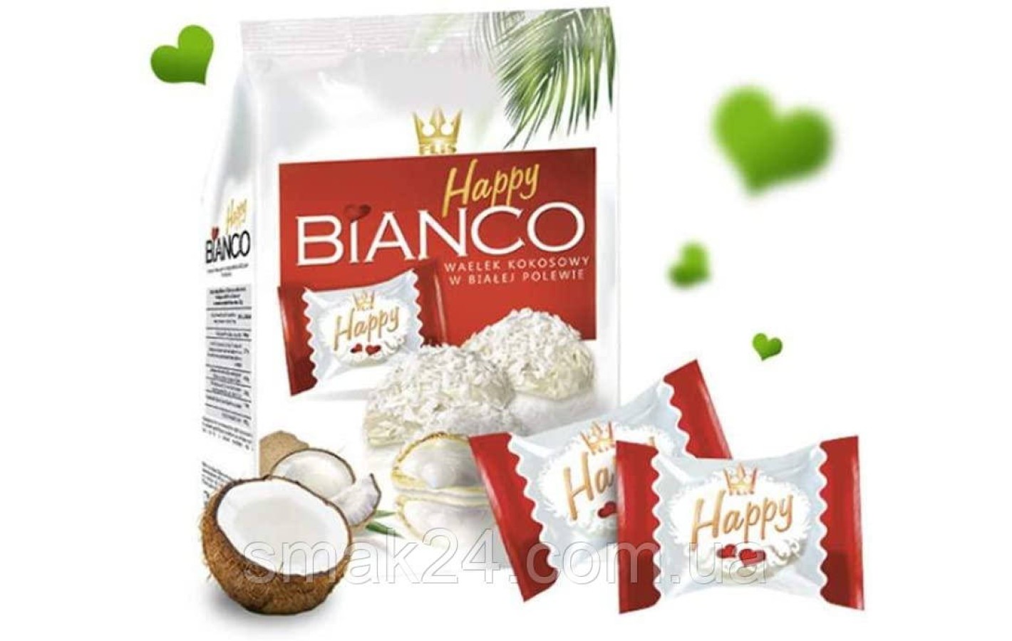Кокосовые вафли Happy Bianco Coconut 140г Польша