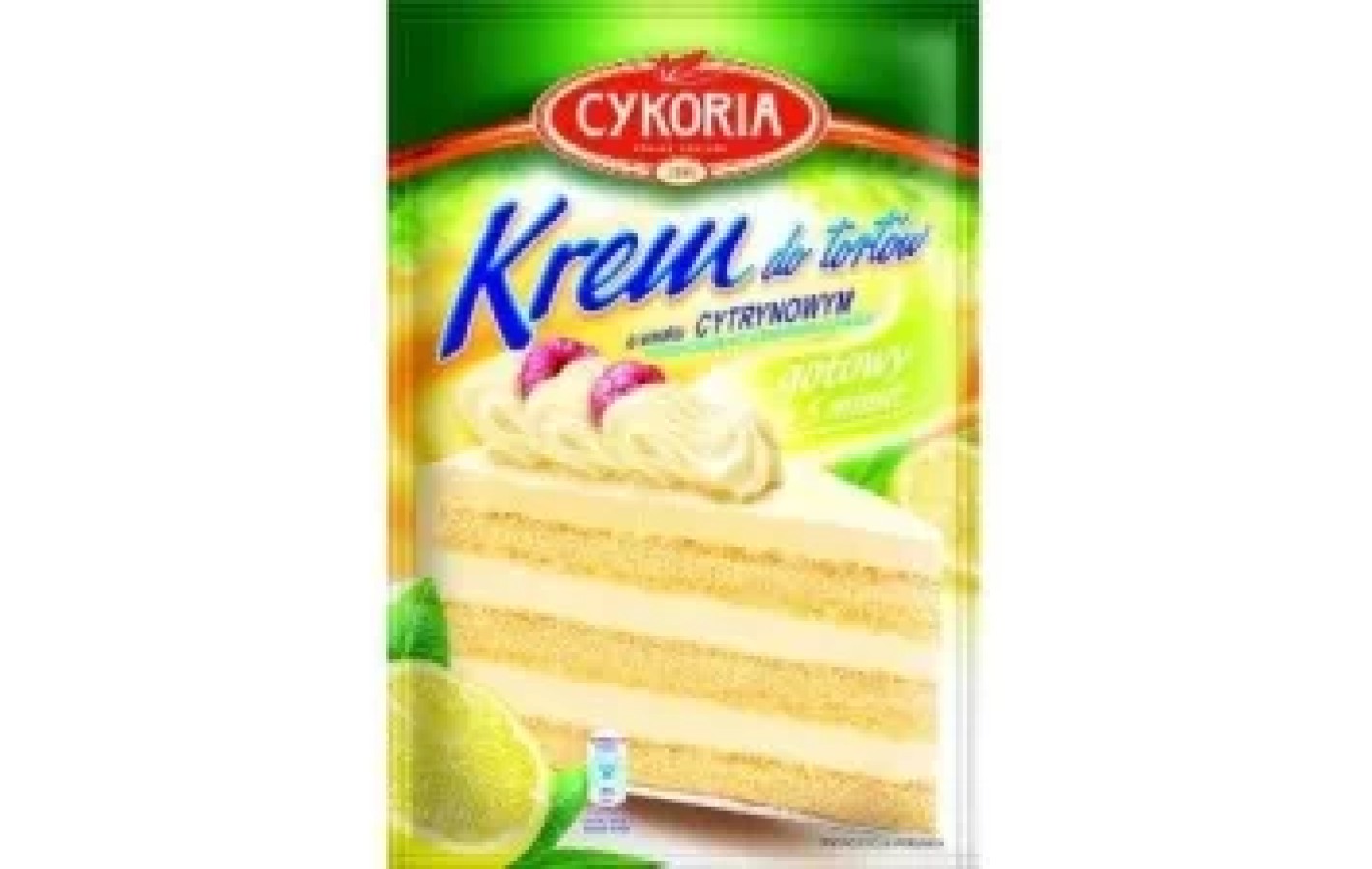 Крем для тортів Лимонний Cykoria Krem do tort Onow o smaku cytrynowym 100 г Польща