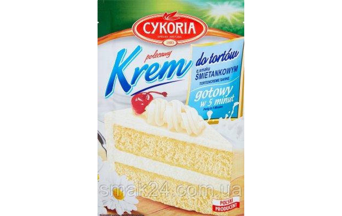 Крем для тортів Смертанковий Cykoria Krem do tortcow o smaku smietankowym 100 г Польща