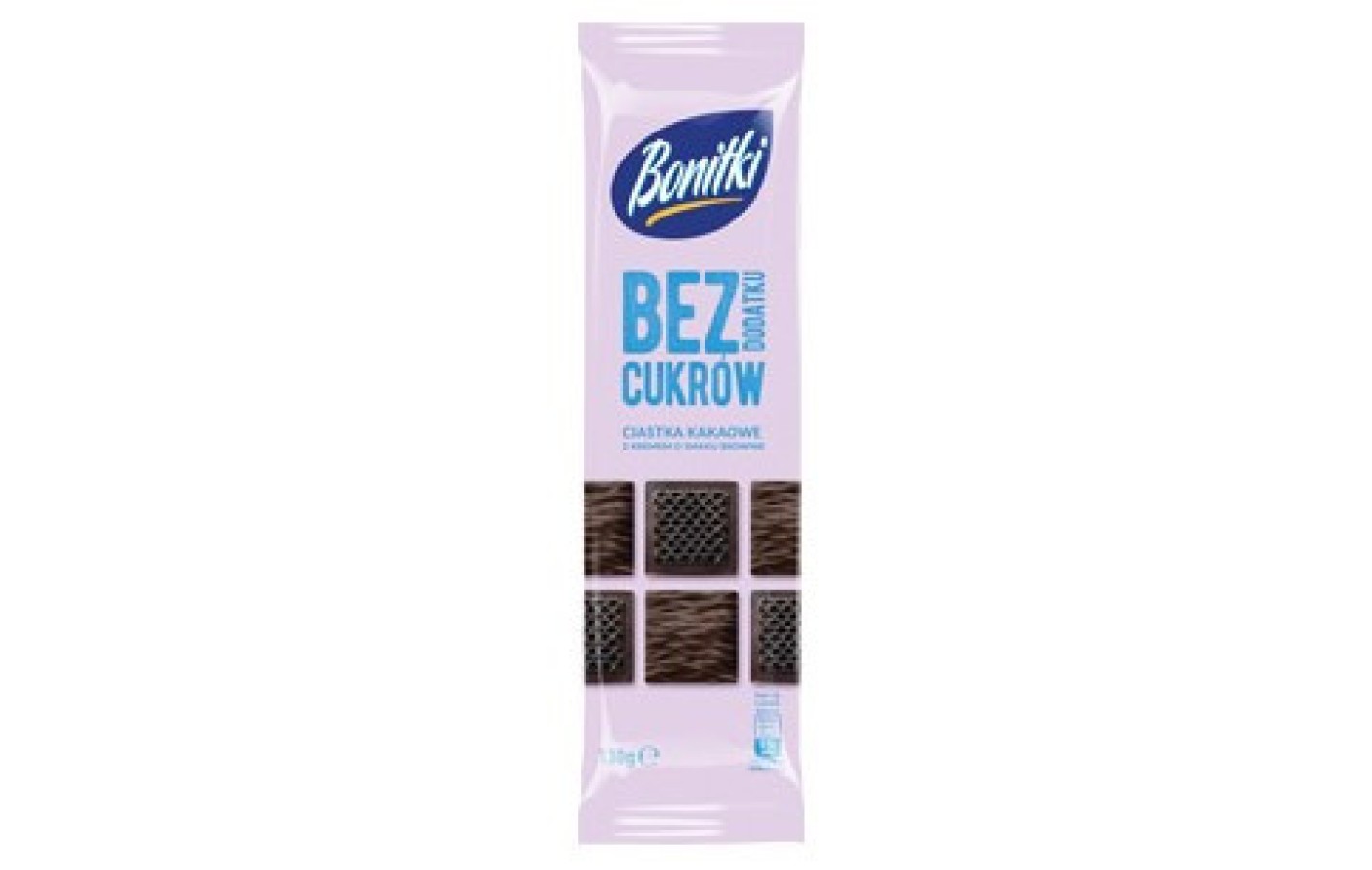 Печенье без сахара с кремом со вкусом брауни Bonitki smaku brownie 130г Польша