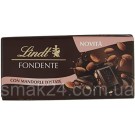 Шоколад чорний із підсмаженим мигдалем Lindt fondente con mandorle tostate 100 г Швейцарія