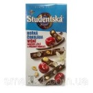Шоколад чорний Studentska Pecet з вишнею та арахісом 170 г Чехія