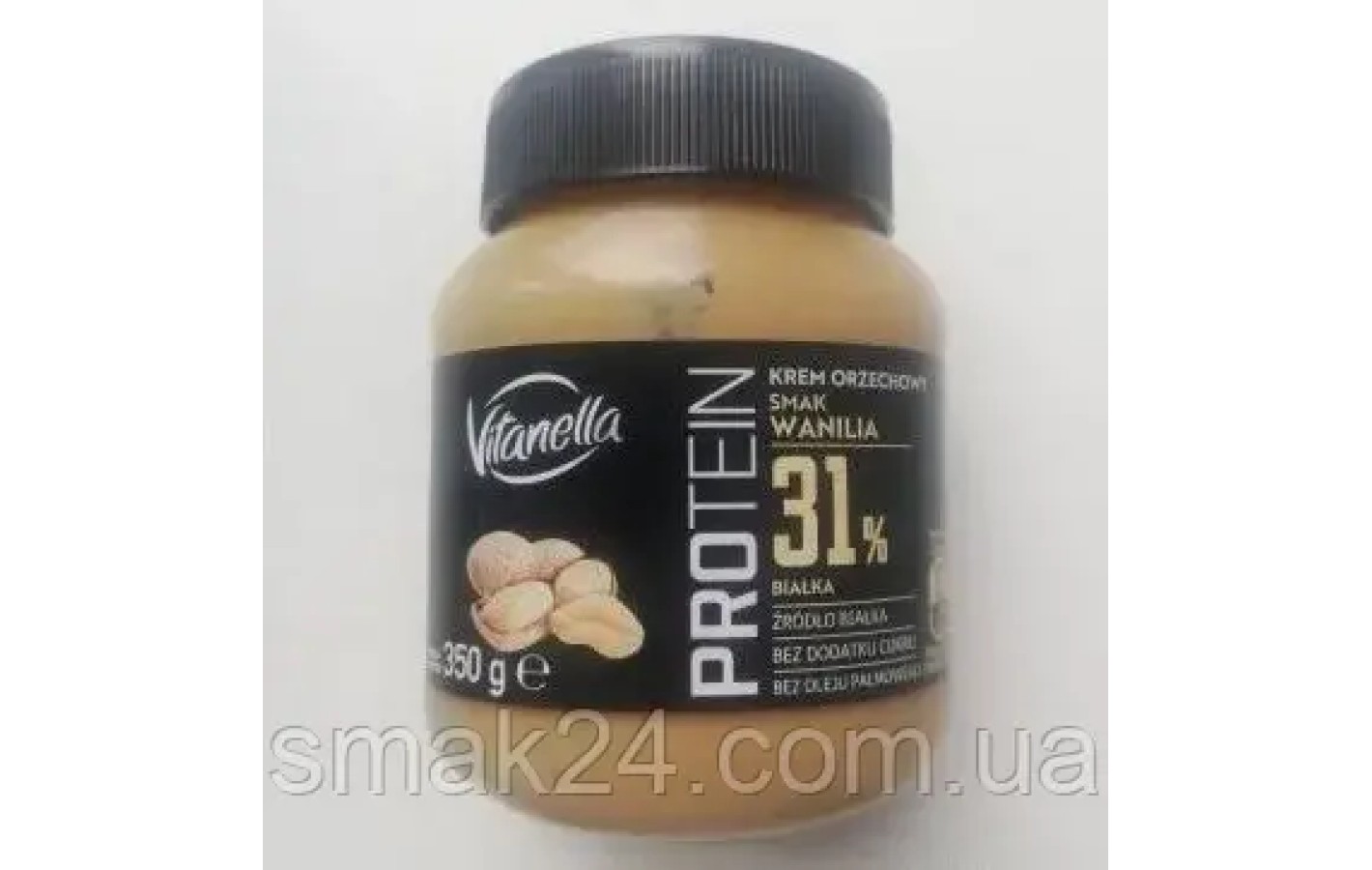 Горіхова паста PROTEIN 31% без цукру і пальмової олії з ваніллю Vitanella 350 г Польща