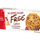 Печиво БЕЗ ЦУКРУ з журавлиною і шматочками шоколаду Bogutti Cookies 135г