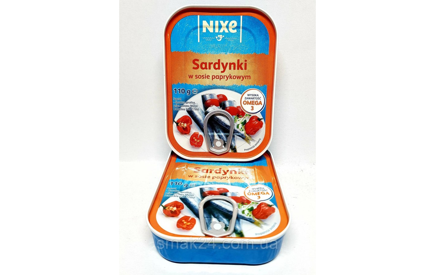 Сардинки в перцевій соусі NIXE Sardynki w sosie paprykowym 110г Польща