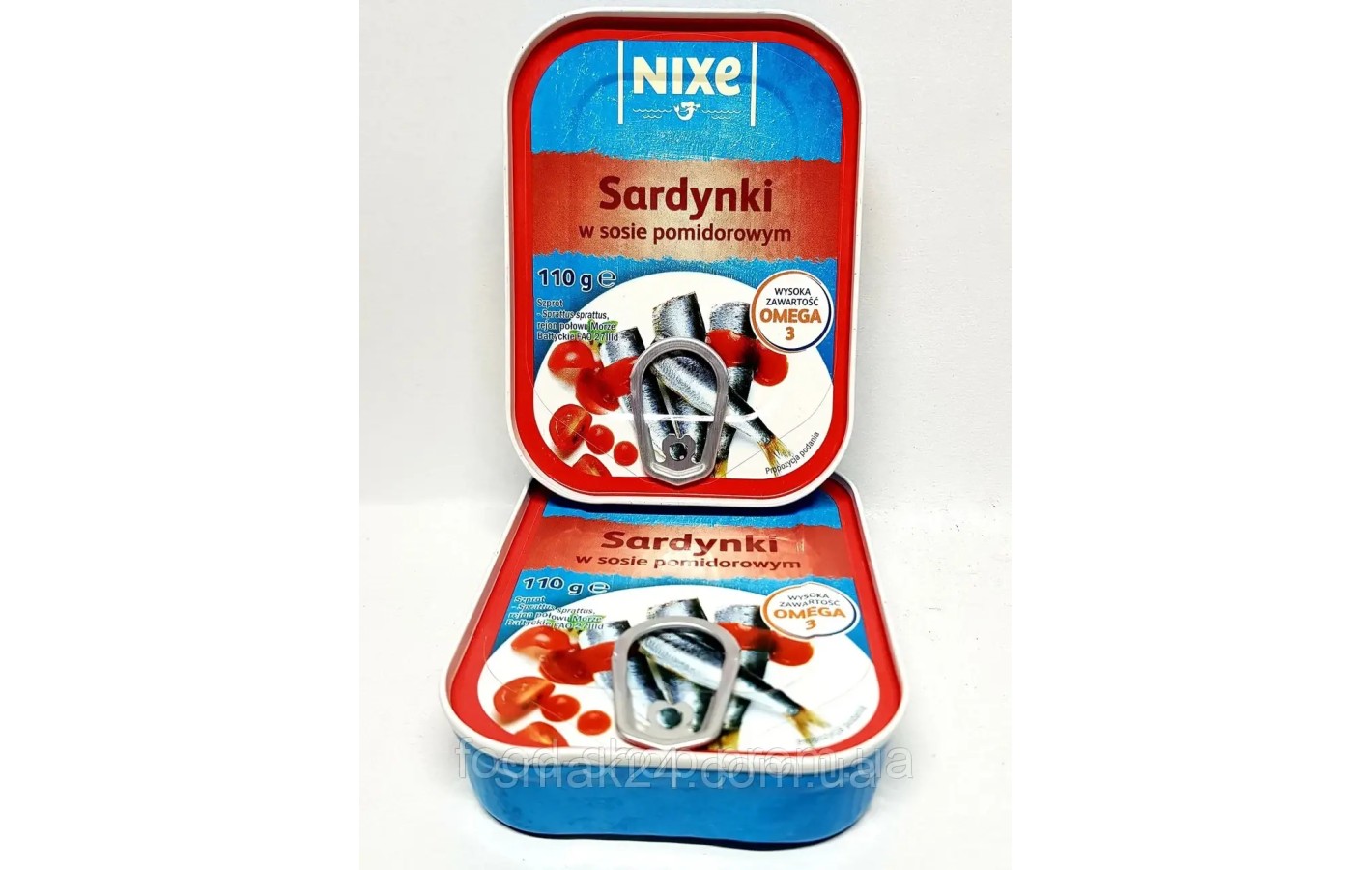 Сардинки в томатном соусе NIXE Sardynki w sosie pomidorowym 110г Польша