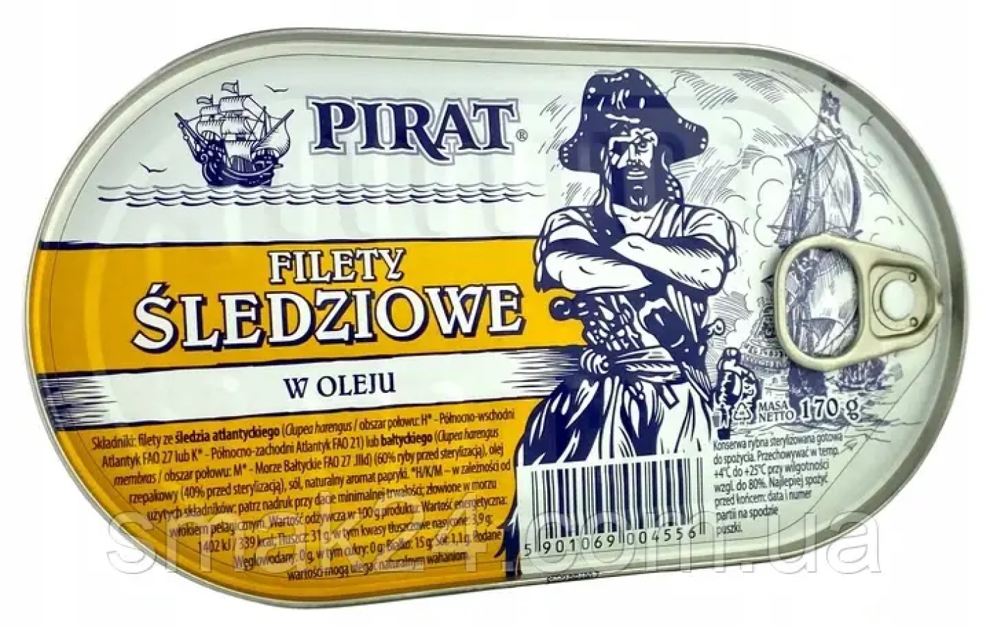 Філе оселедця в олії Pirat Filety śledziowe w oleju 170г Польща
