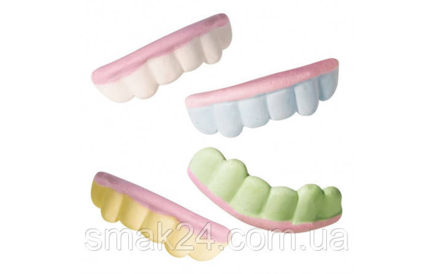 Желейные жевательные конфеты пенные зубы тубус Foam Teeth 200 шт 1,14кг ТМ Vidal