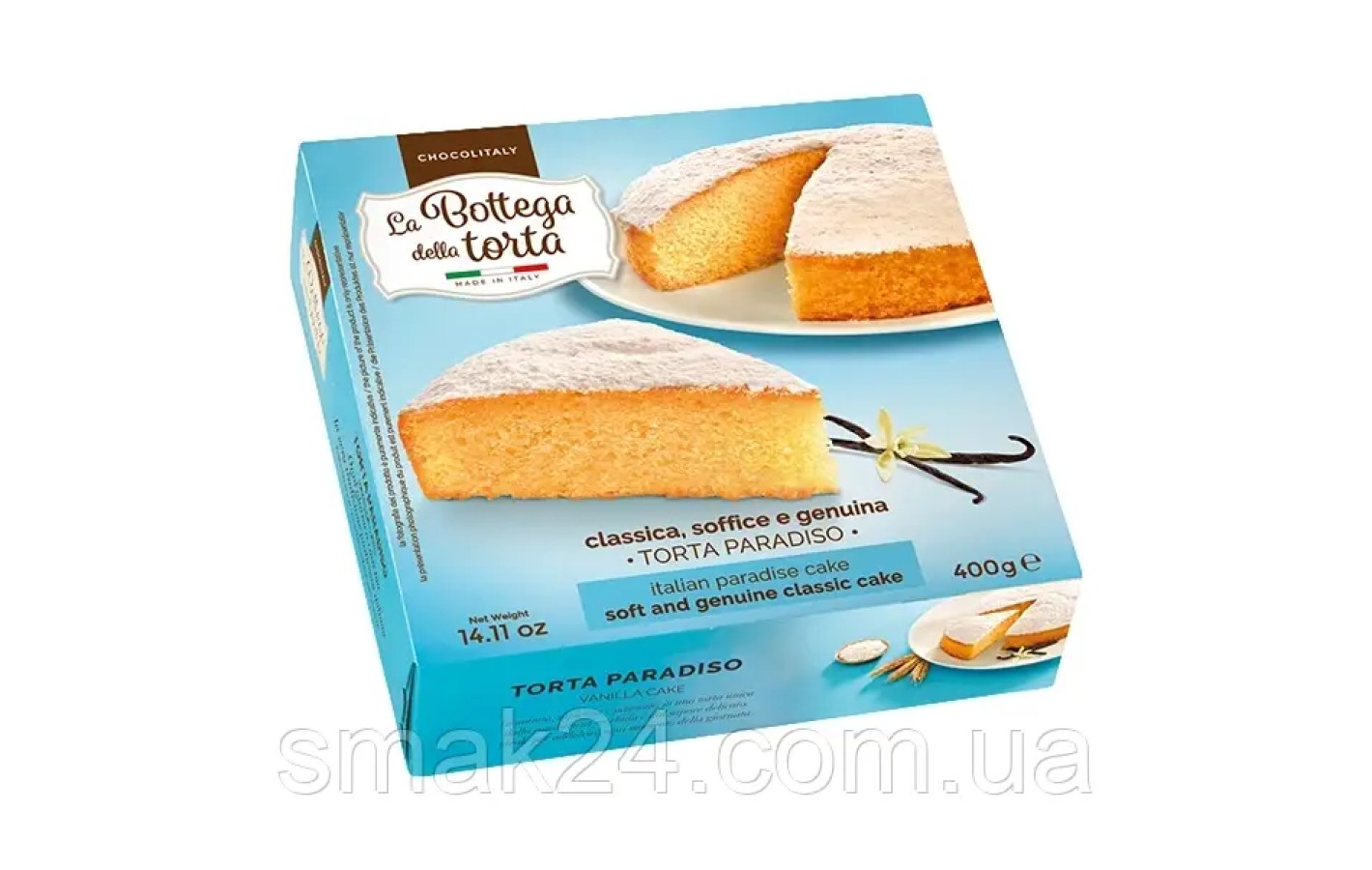 Торт Ванільний La Bottega della Torta Paradiso 400 г Італія