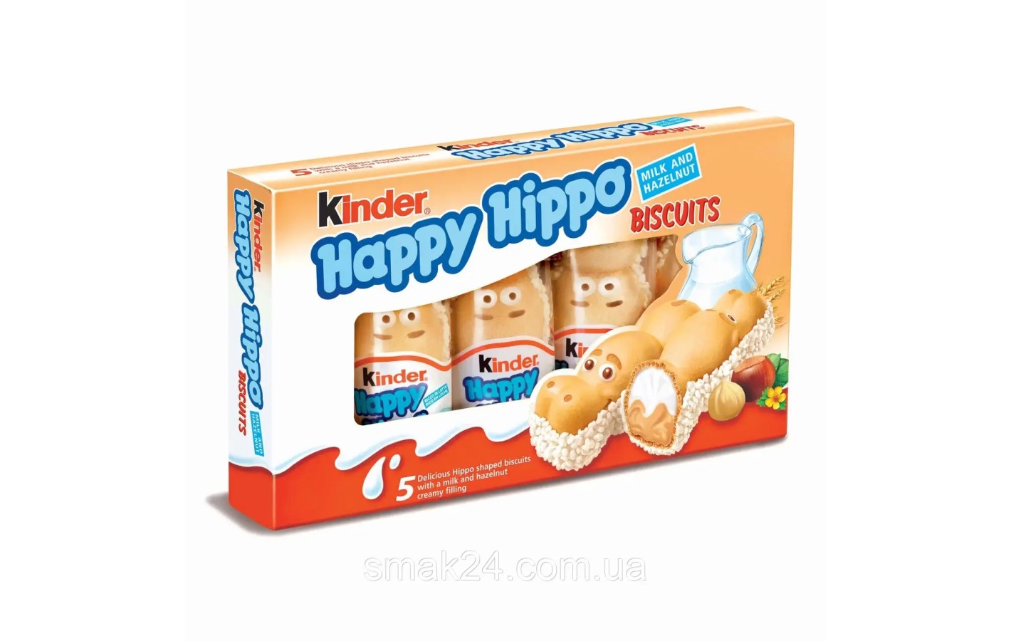 Киндер с ореховым кремом KINDER Happy Hippo Бегемотики 5х20,7 Германия
