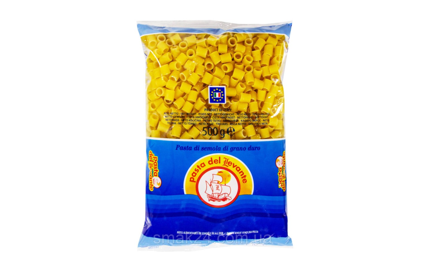 Макаронные изделия (паста) Гладкие Наперстки Pasta Del Levante №60 Ditali Lisci 500г Италия