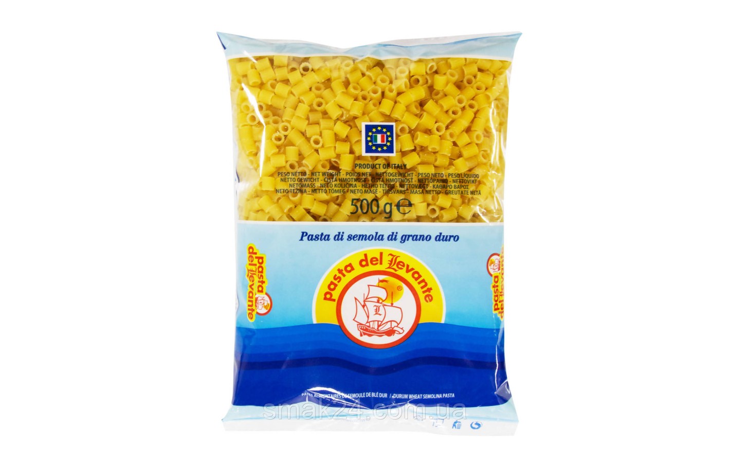 Макаронные изделия (паста) Патер Ригати  Pasta Del Levante №63 Pater Rigati 500г Италия