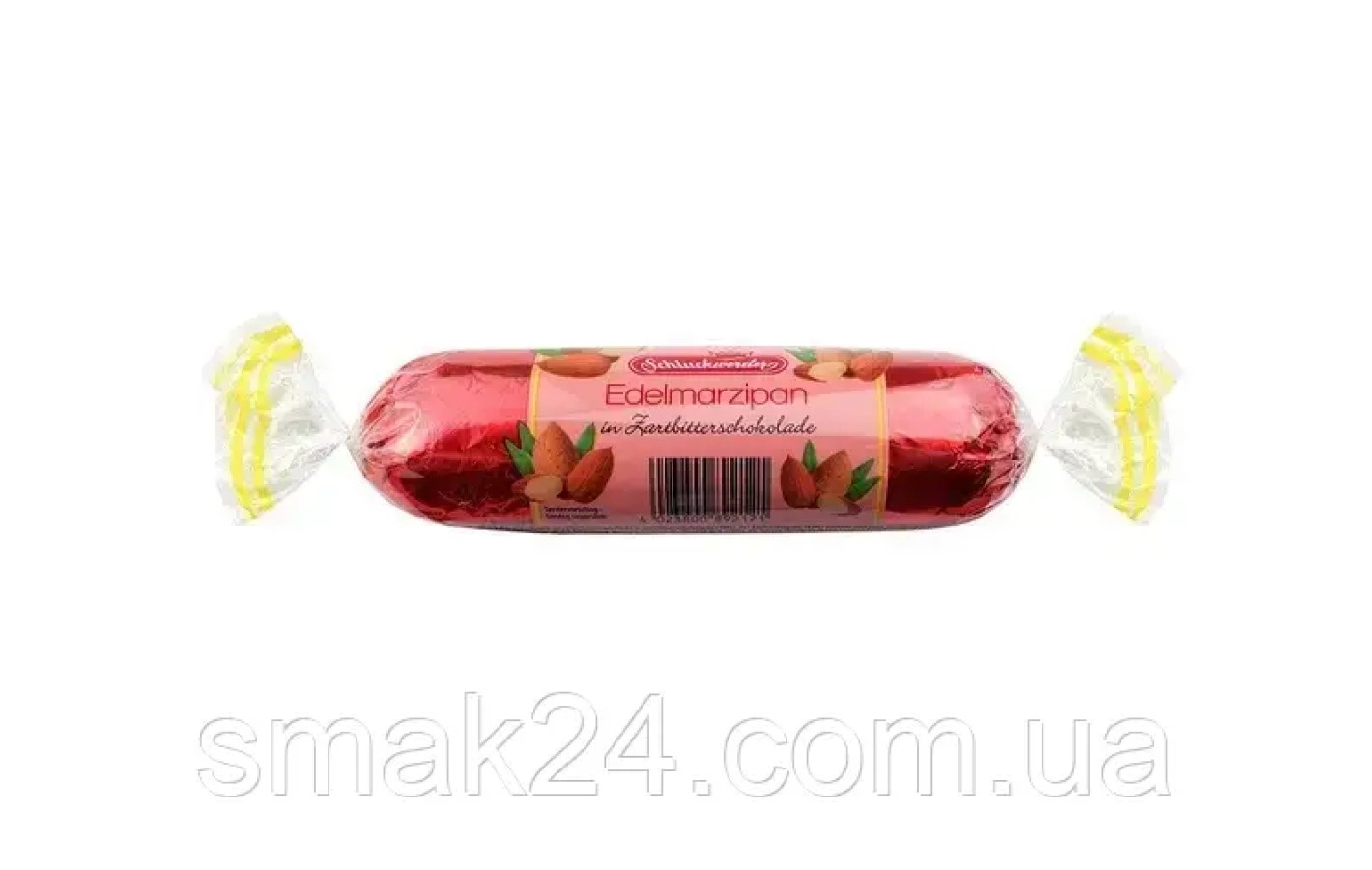 Марципан у чорному шоколаді з волоським горіхом Schluckwerder Edelmarzipan 125 г Німеччина