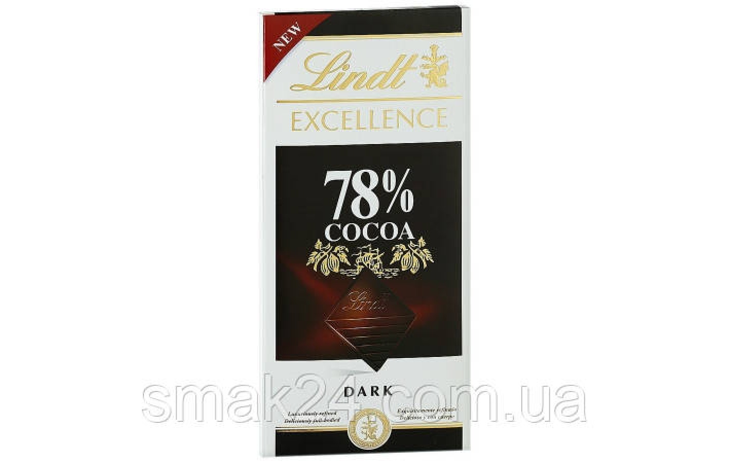 Шоколад чорний 78% какао Lindt Excellence 100г Швейцарія