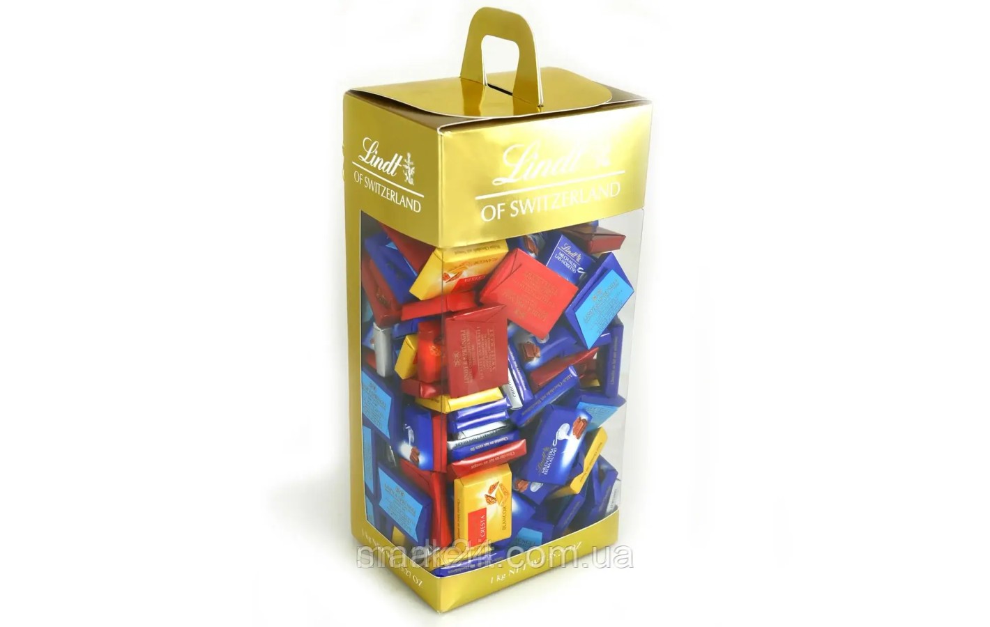 Швейцарські шоколадки Асорті Lindt Swiss Premium 6 видів 1 кг (155шт) Швейцарія