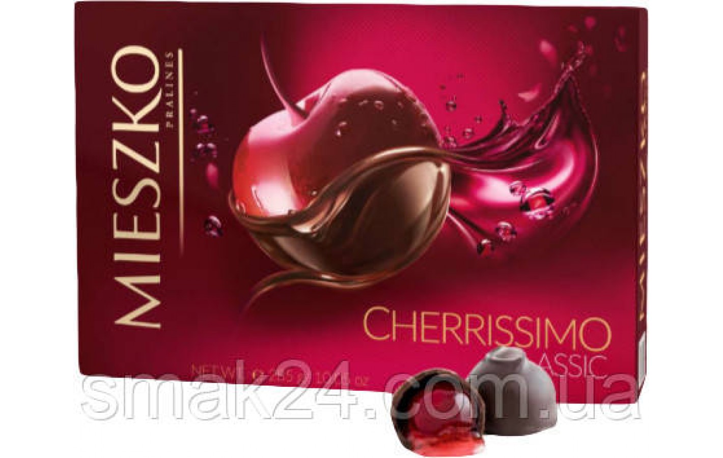 Конфеты шоколадные Вишня с ликером Mieszko Cherrissimo Classic  142 г