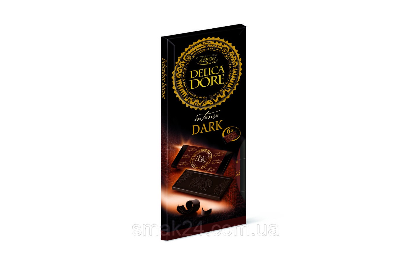 Шоколад чорний 70% какао Delicadore Intense Baron (6х21г) 126 г Польща