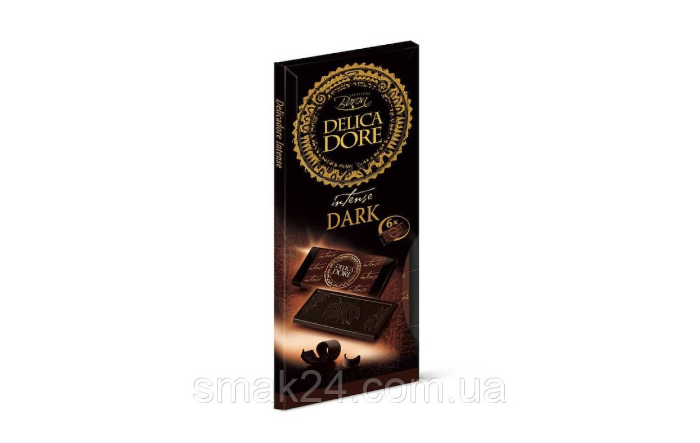 Шоколад чорний 70% какао Delicadore Intense Baron (6х21г) 126 г Польща