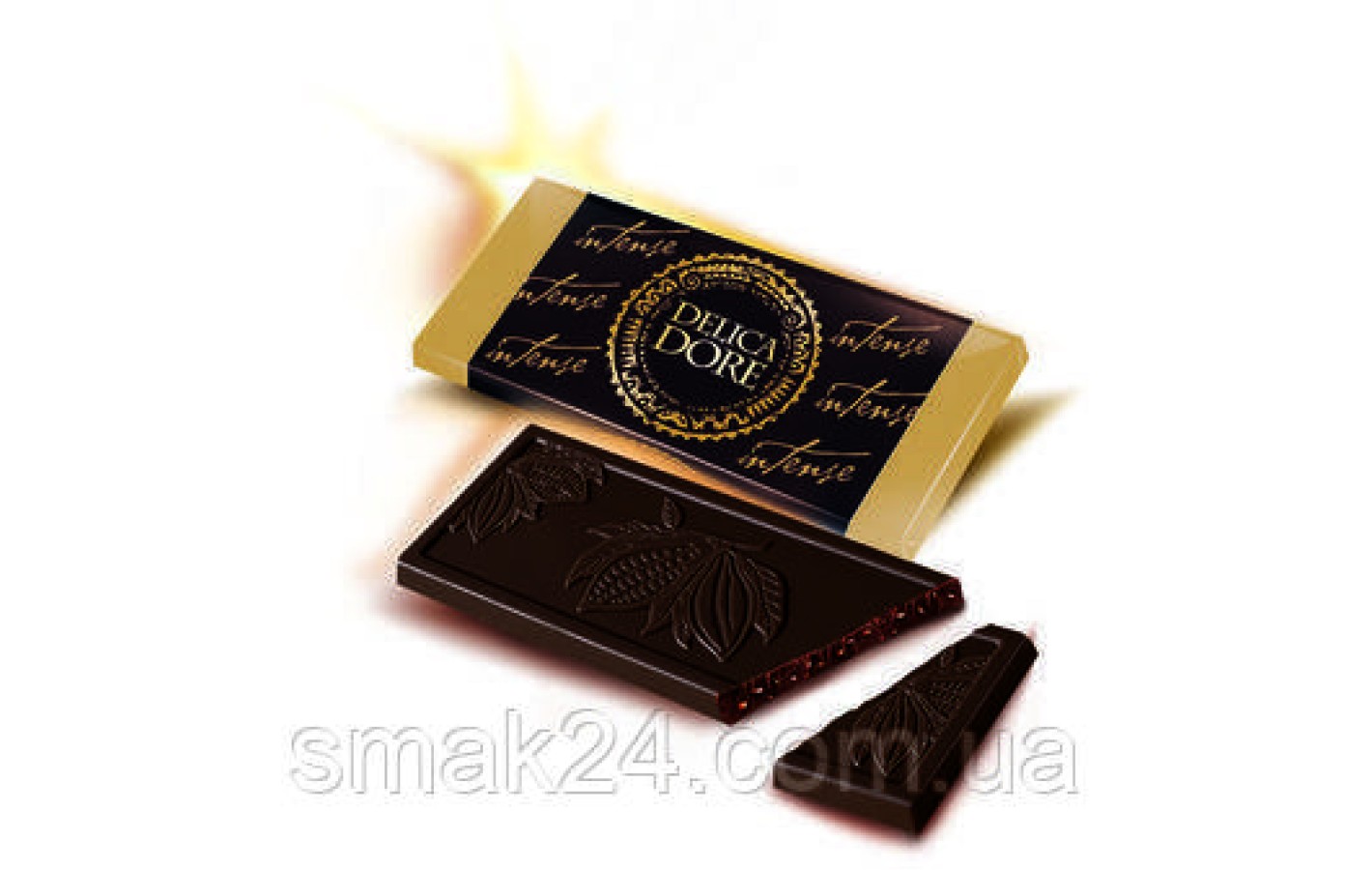 Шоколад чорний 70% какао Delicadore Intense Baron (6х21г) 126 г Польща