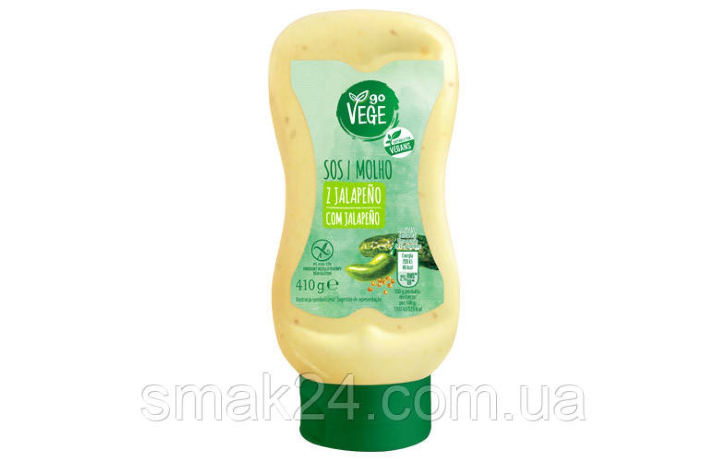 Соус с перцем Халапеньо БЕЗ ГЛЮТЕНА Go Vege Sos i Molho z Jalapeno  410г Польша