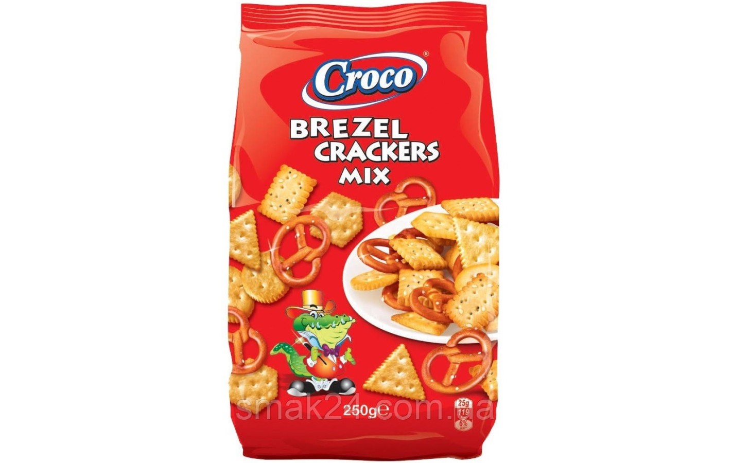 Ассорти крекеров и кренделей  Croco Brezel Crackers Mix 250 г Румыния