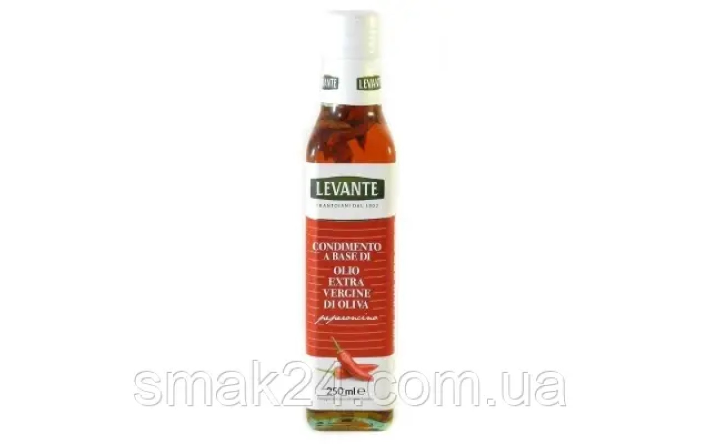 Оливковое масло с перцем чили LEVANTE Olio Extra Vergine Peperoncino 250мл Италия