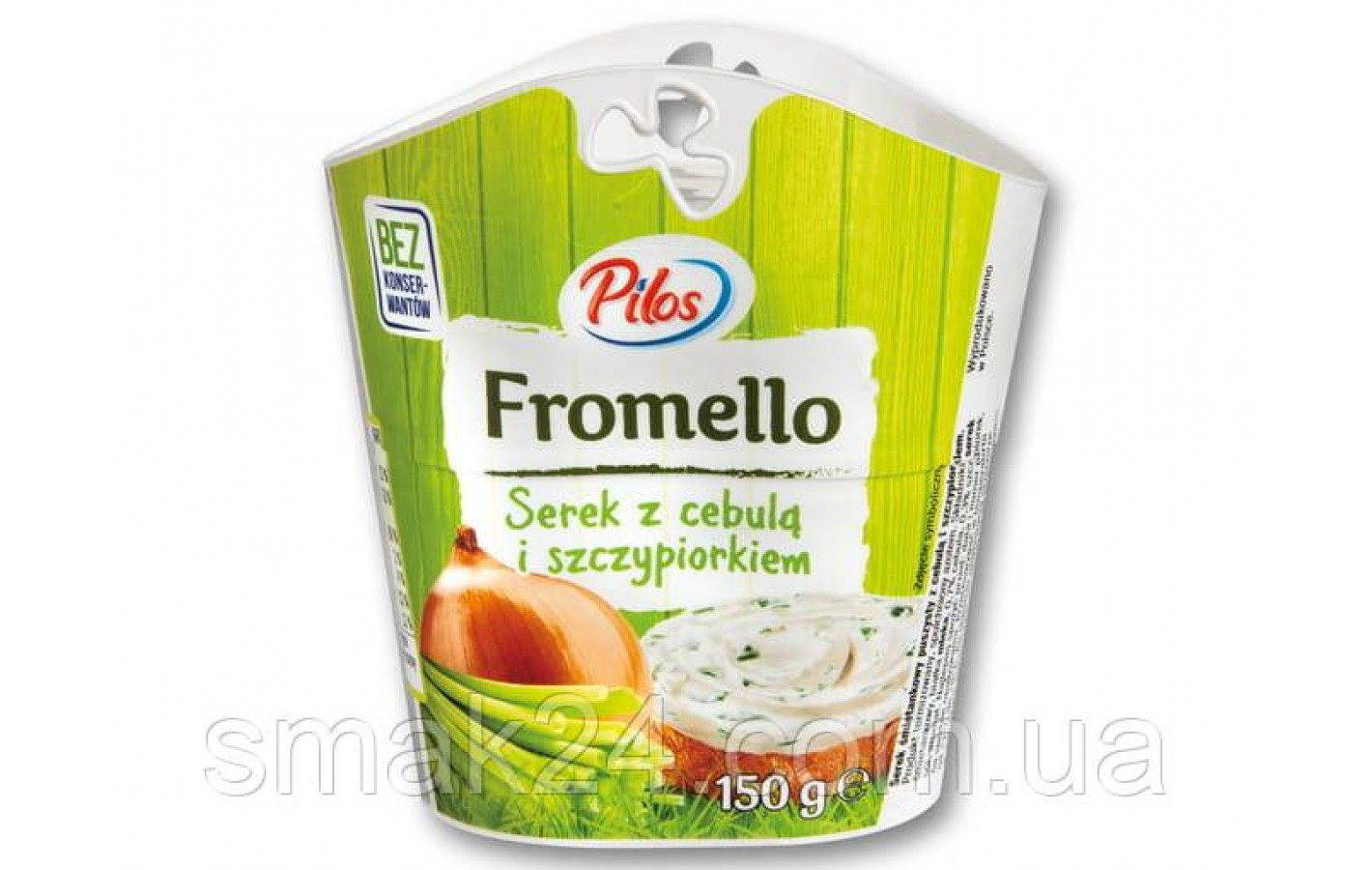 Сир-крем сирний БЕЗ КОНСЕРВАНТІВ (сирне намазка) сміттєвий Pilos Fromello Польща 150 г