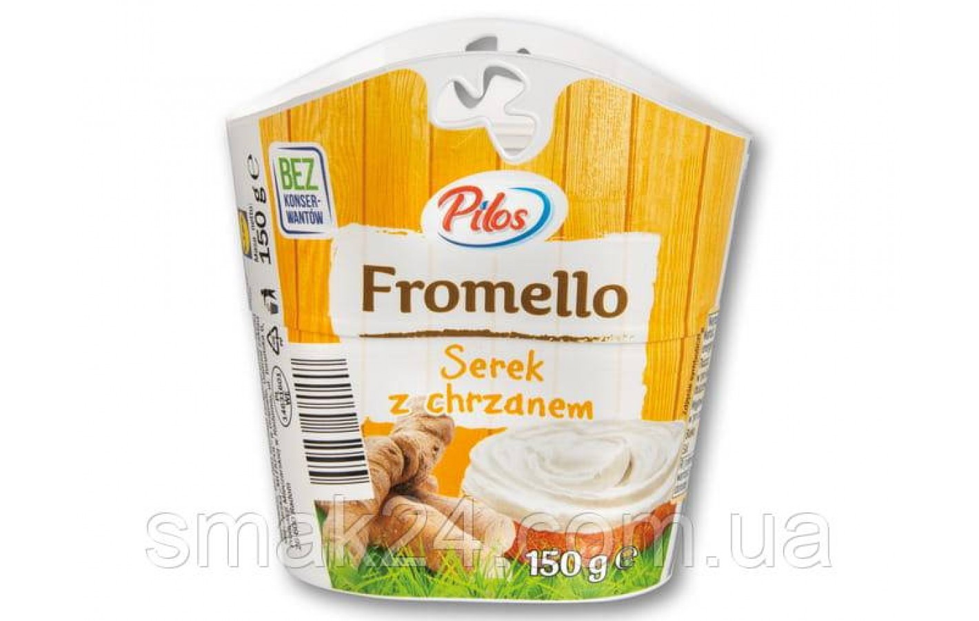 Сир-крем сирний БЕЗ КОНСЕРВАНТІВ (сирне намазка) сміттєвий Pilos Fromello Польща 150 г