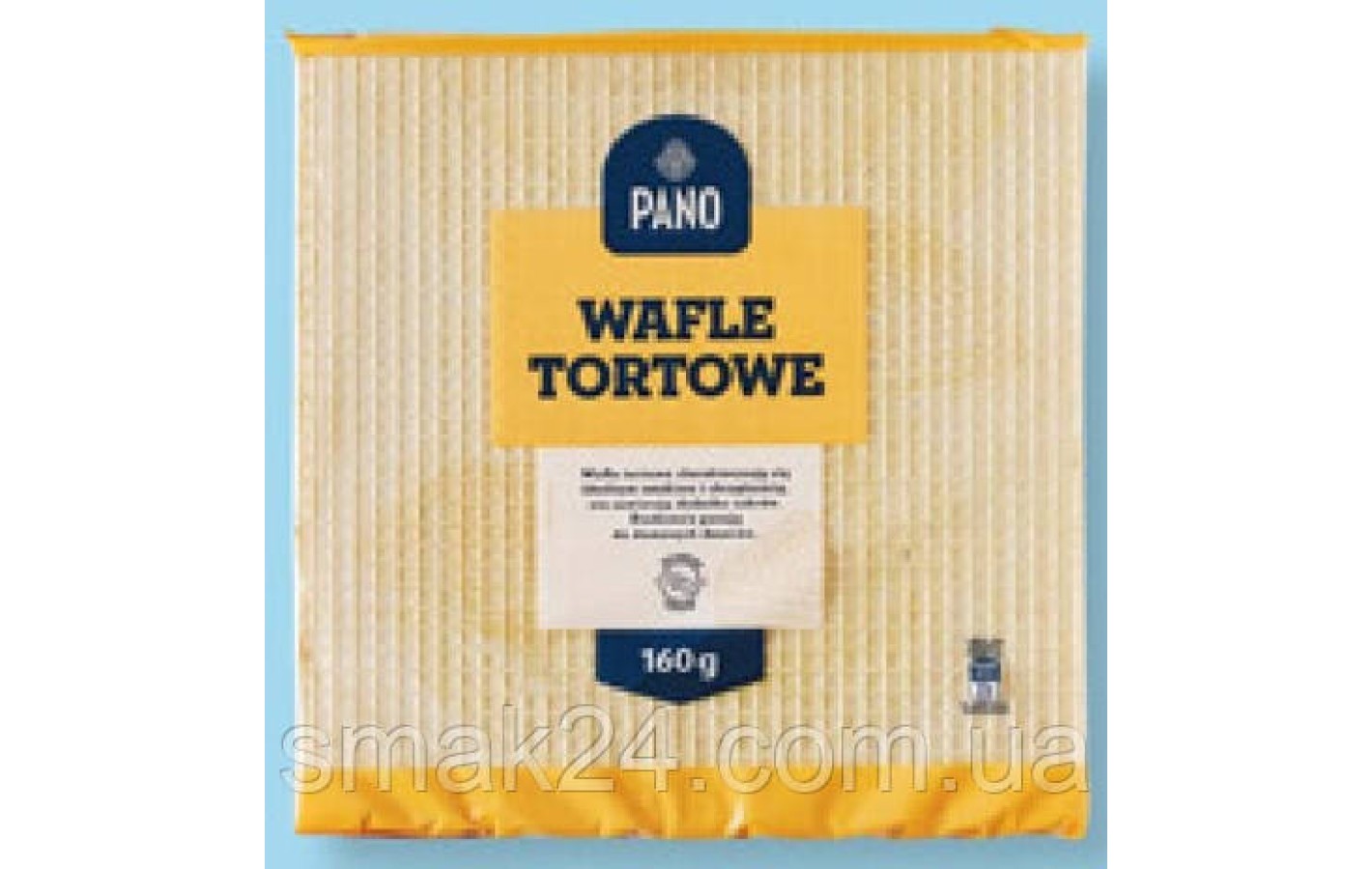 Вафлі для торта Pano Wafle Tortowe 160 г Польща
