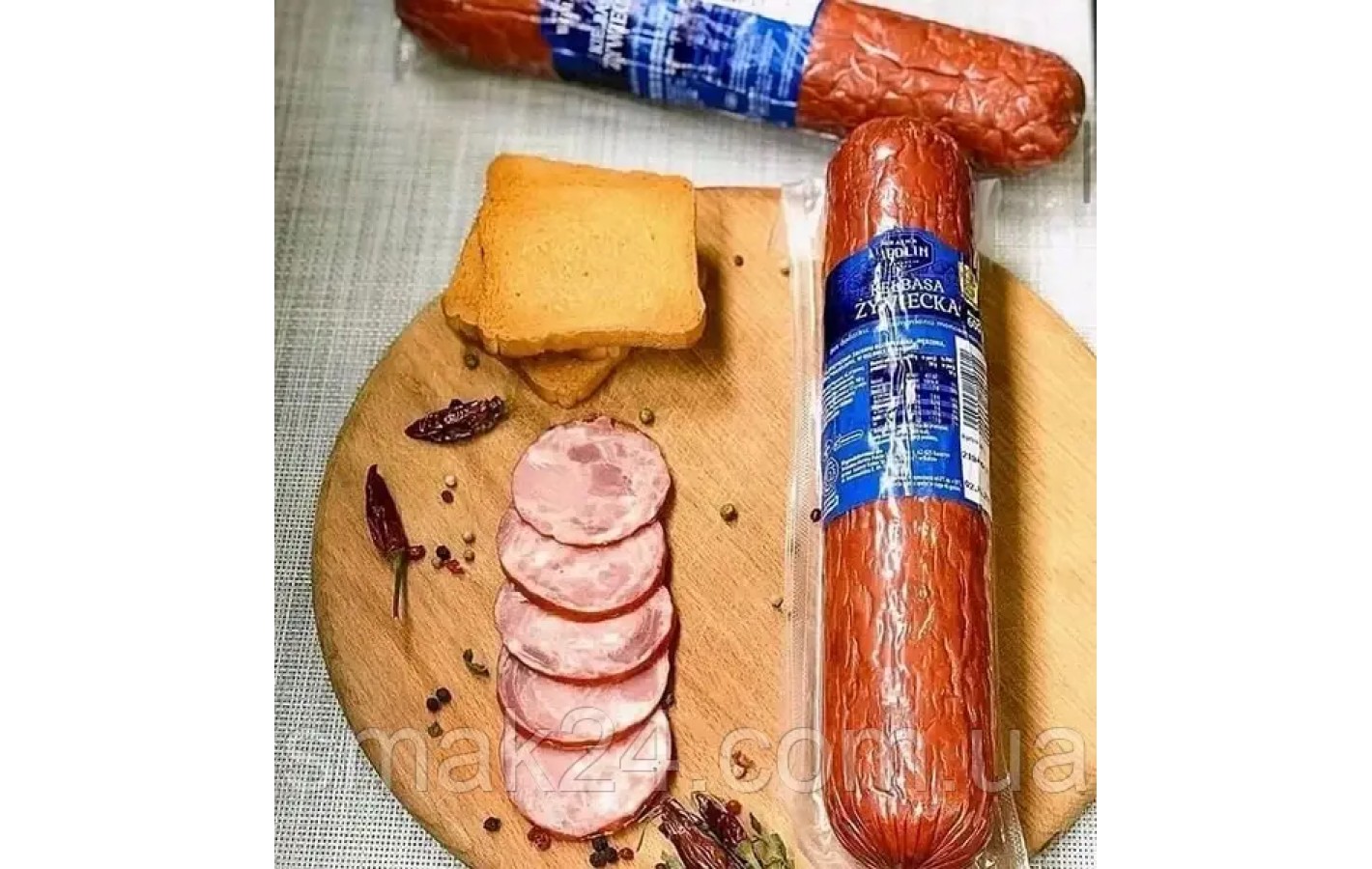 Колбаса из свинины (Ветчинно-рубленная) Живецкая Zywiecka Kielbasa Wedlin 600 г Польша