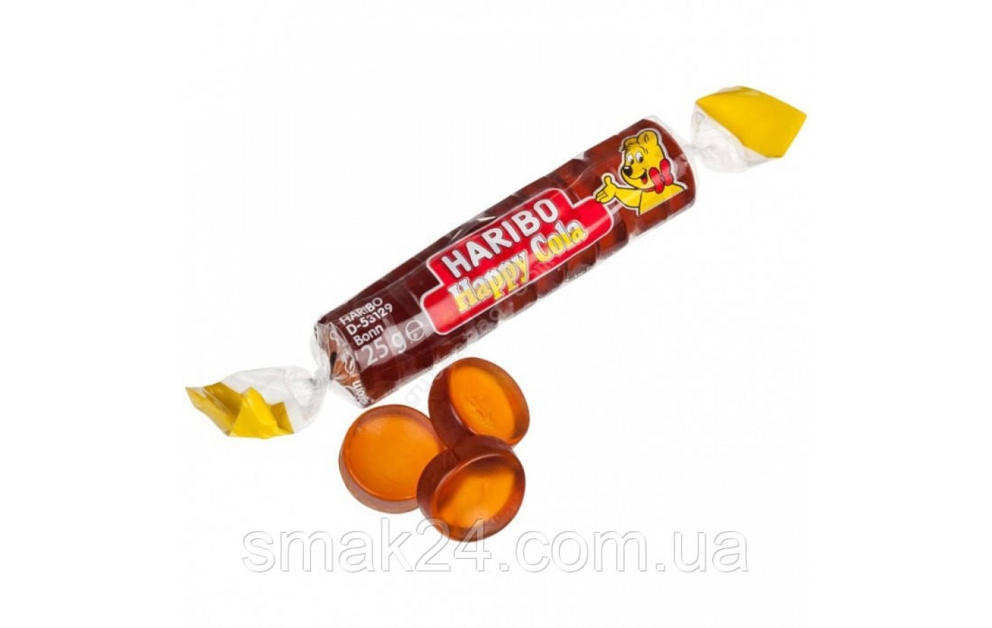 Желейные конфеты со вкусом КОЛА Haribo Roulette COLA Германия 25г