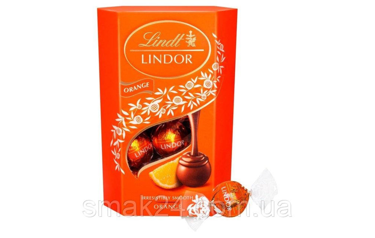 Цукерки шоколадні з Апельсиновою начинкою Lindt Lindor ORANGE 500 г Швейцарія