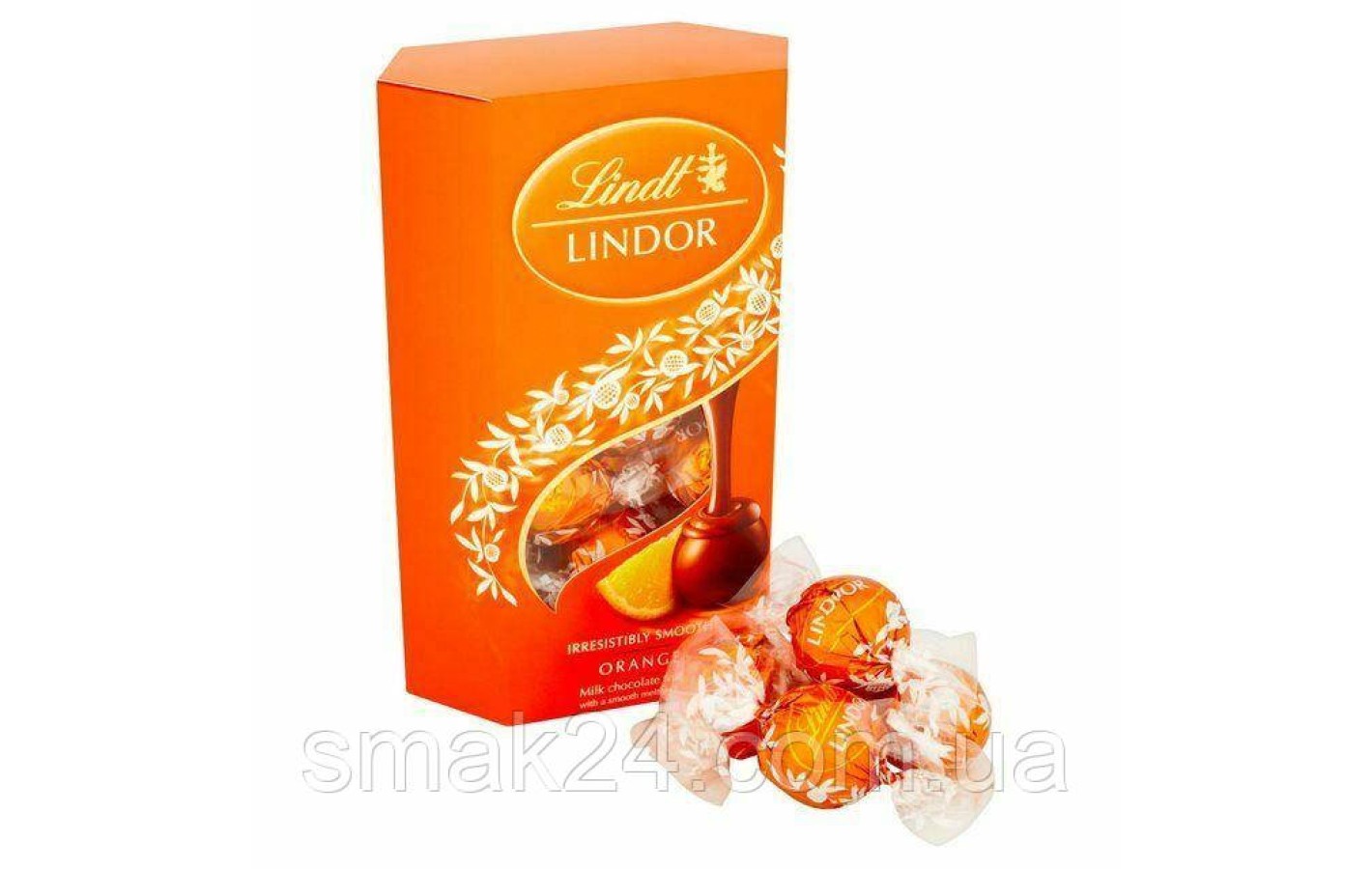Цукерки шоколадні з Апельсиновою начинкою Lindt Lindor ORANGE 500 г Швейцарія
