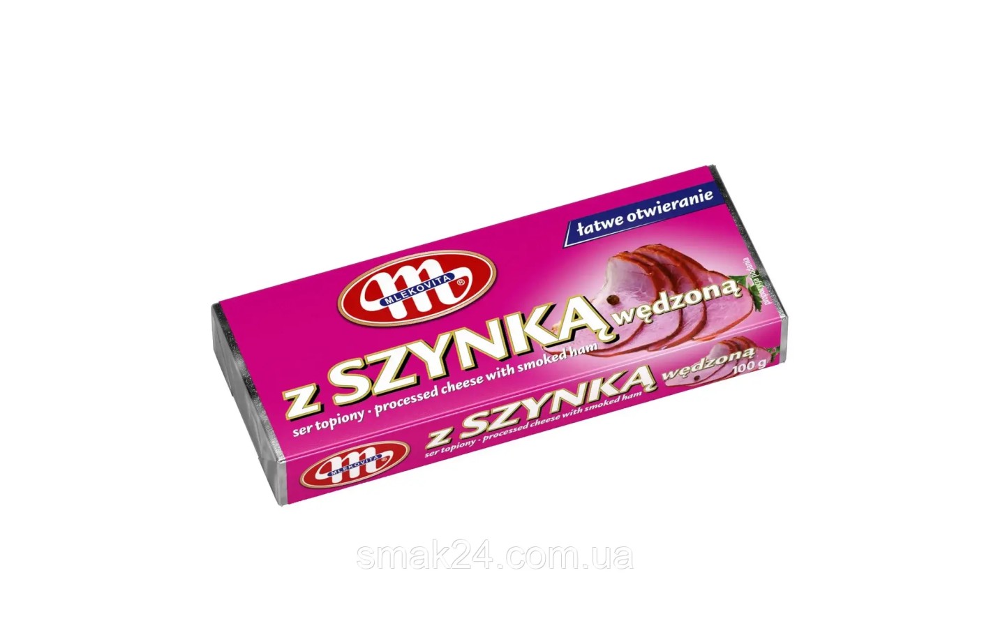 Сыр плавленый с шампиньонами Mlekovita  z Szynka 100 г Польша