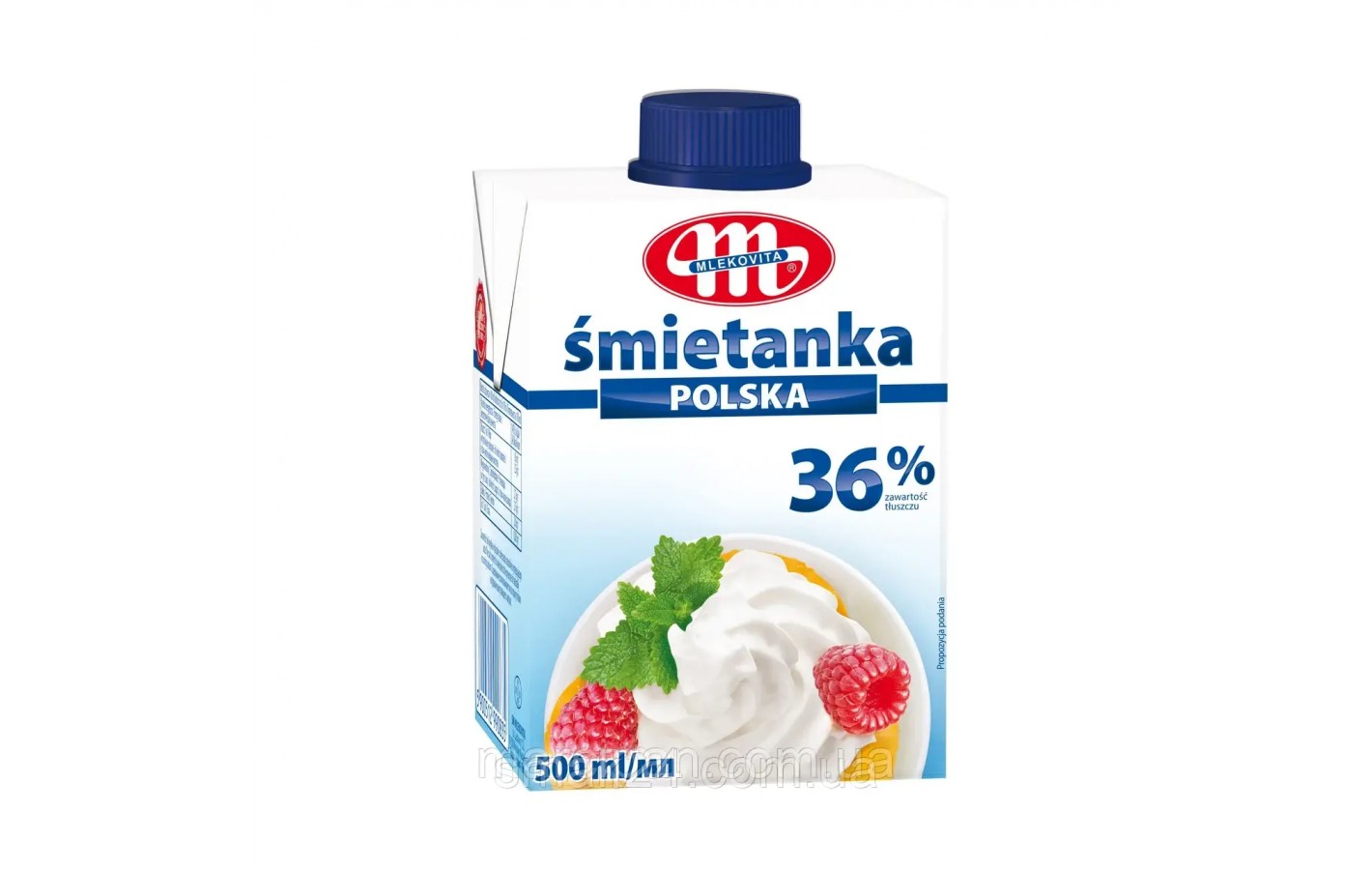 Вершки (Десертний крем) 36% Mlekovita Deserowa smietanka 500 мл Польща
