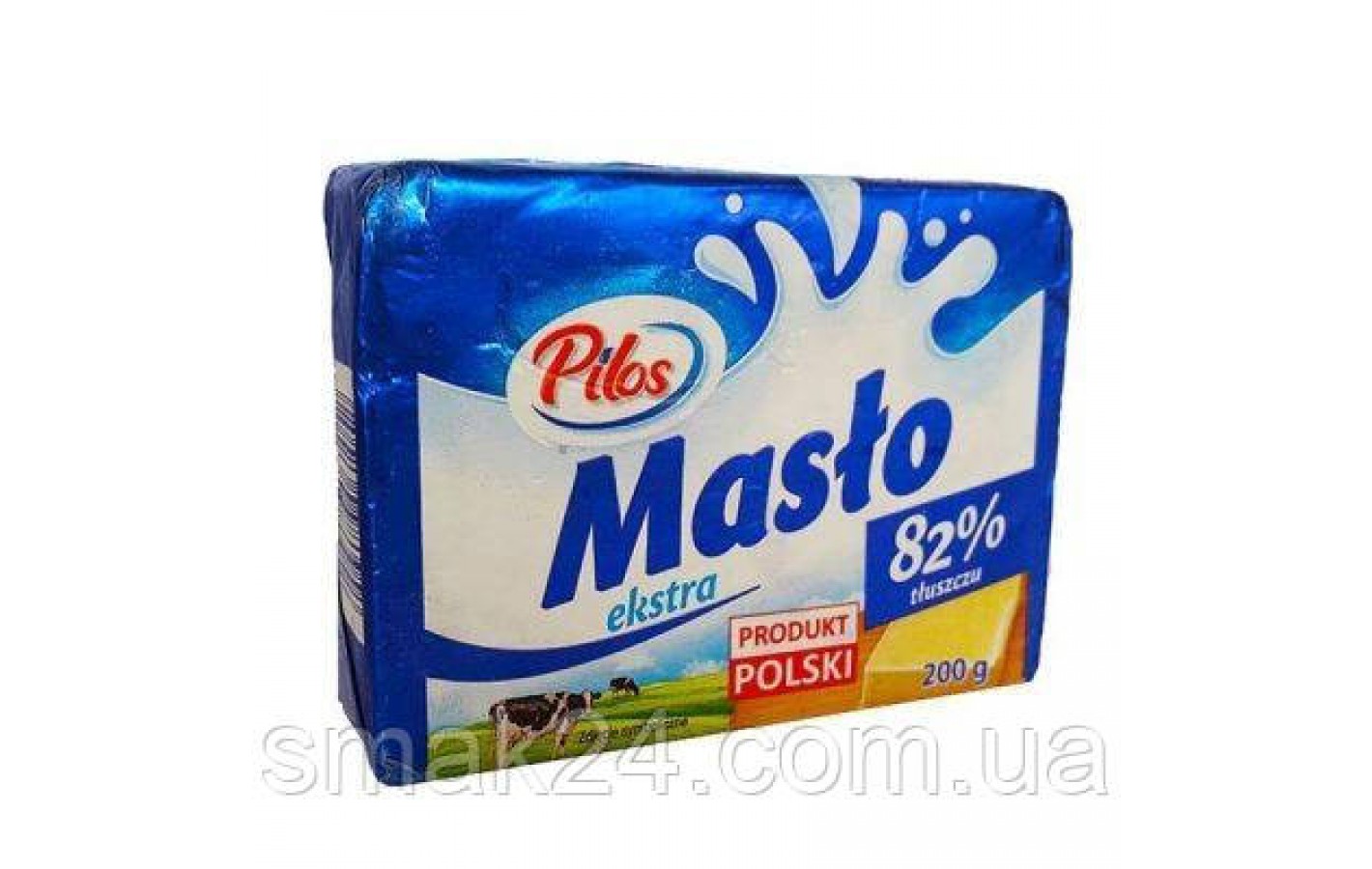 Масло сливочное 82% Pilos Maslo Ekstra  200г Польша