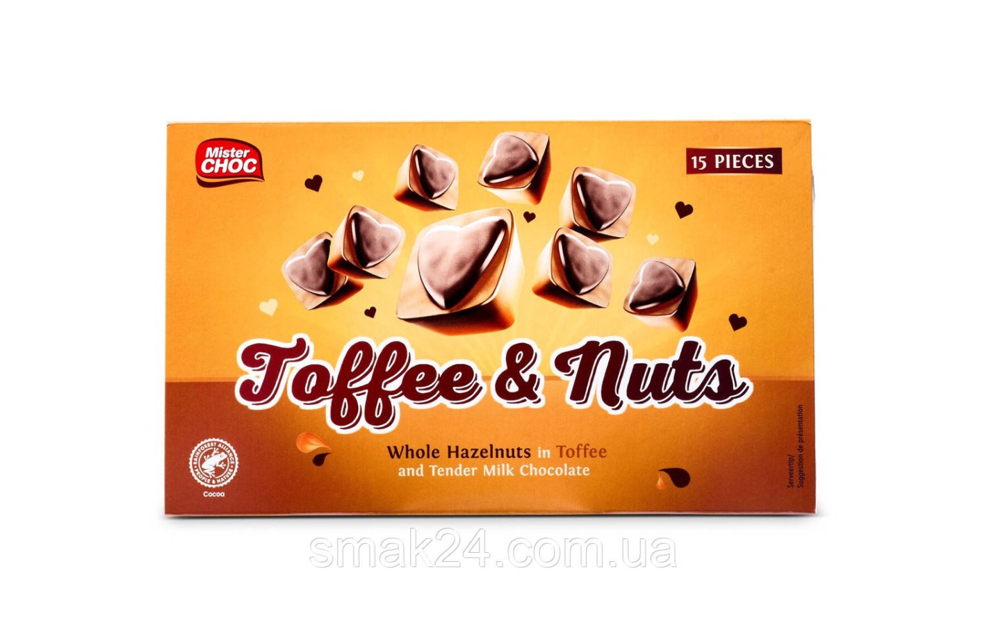 Конфеты фундук в карамели с кремовой нугой и шоколадом Mister Choc Toffifee&Nuts  Германия 125г
