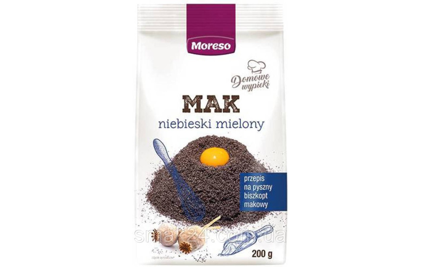 Мак блакитний мелений Moreso Mak niebieski mielony 200 г Польща