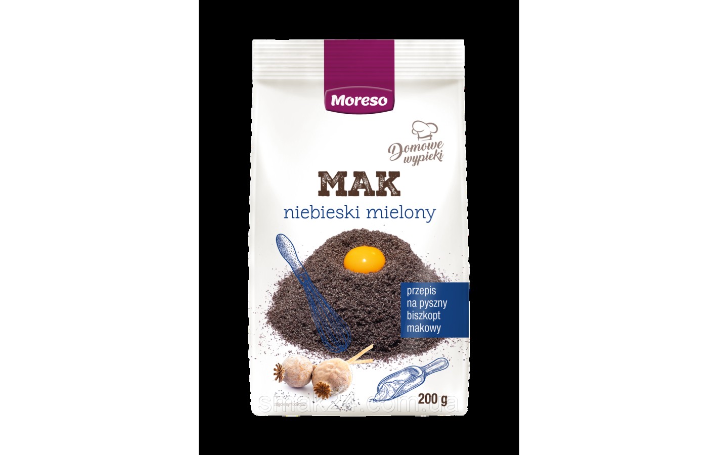Мак блакитний мелений Moreso Mak niebieski mielony 200 г Польща