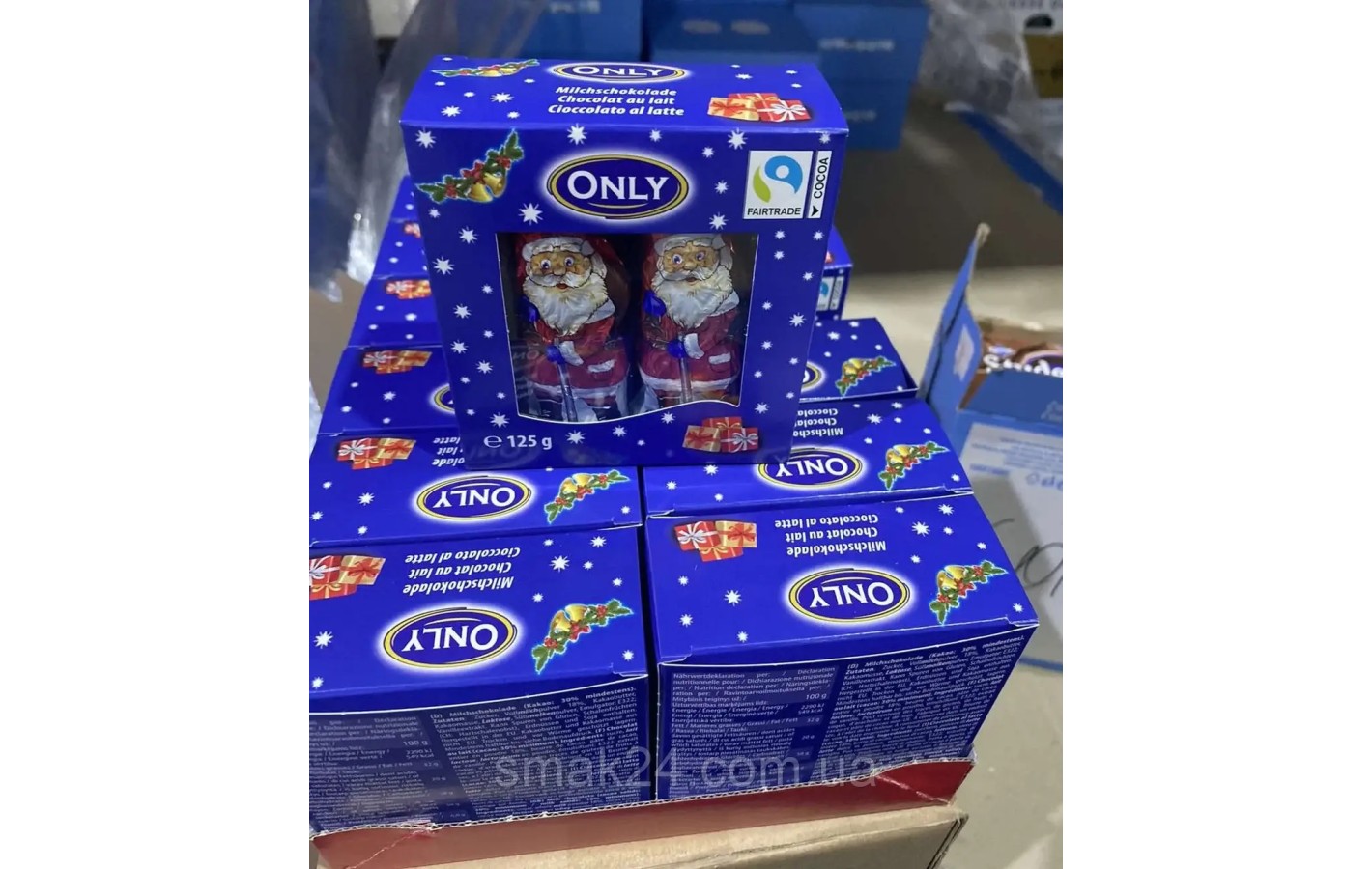 Шоколадні Санта-Клауси Only Santa Clauses (10 шт.х12,5 г) 125 г Австрія